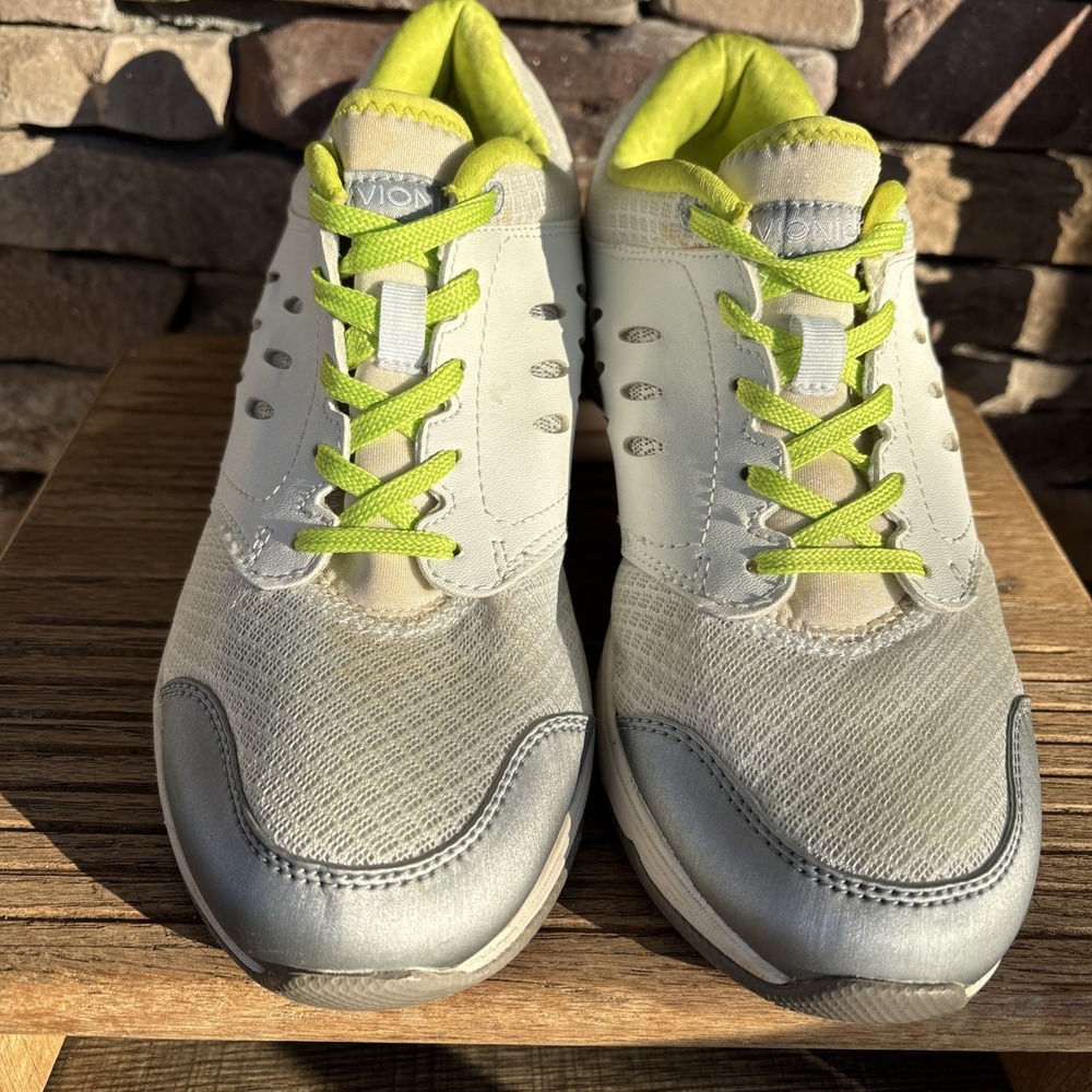 VIONIC Women's Venture Arch Support 1st Ray Technology Walking Shoes White/Lime